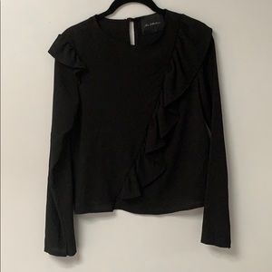 Ruffled Long Sleeve Top